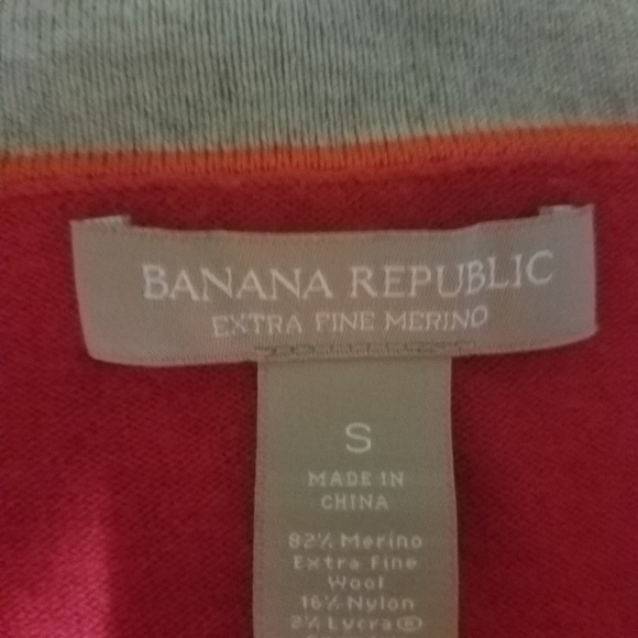 Banana Republic Merino Wool Vee Neck Sweater - Picture 3 of 3